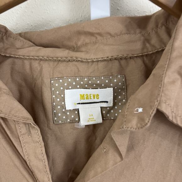Anthropologie Maeve Bennet Button Down Top M - Picture 7 of 8